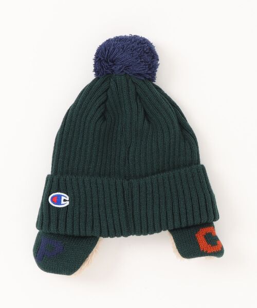 Champion(チャンピオン)の「champion kids / リブ耳付きワッチ / 438-0065(ニットキャップ/ビーニー・キッズ・ブルー/グリーン/ネイビー/ブラック・FREE)」の5枚目の写真