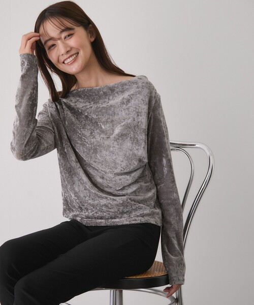 Jayro(ジャイロ)の「ドレープフロッキーメッシュプルオーバー(Tシャツ/カットソー・レディース・ホワイト系その他2/ベージュ/ダークブラウン/チャコールグレー・M)」の19枚目の写真