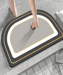 shoppinggo（ショッピングゴー）の「バスマット 珪藻土 速乾 50*80柔らか かわいい 薄い 北欧 ソフト  珪藻土バスマット お風呂マット 足拭きマット 抗菌 柔らかい 大きいサイズ 足ふきマット（インテリア雑貨）」