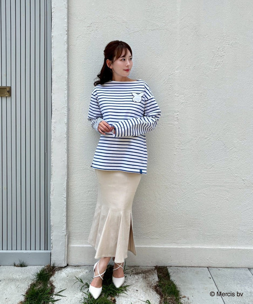 MIIA（ミーア）の「miffy ナインチェワンポイントボーダーロンT（Tシャツ/カットソー・レディース・ブラック/ブルー・FREE）」の15枚目の写真