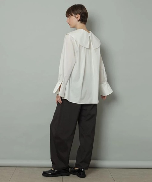 CADUNE（カデュネ）の「梳毛カーヴィーパンツ（その他パンツ・レディース・ブラウン・34/36/38）」の8枚目の写真