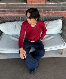 AUREN（オーレン）の「【ユニセックス】Vネックベーシックニット（ニット/セーター）」