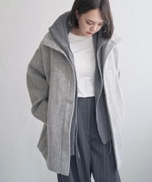 notch. | 【 notch.by yui 】シャギースタンドカラーコート(ブルゾン)