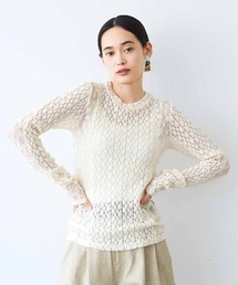 MEDE19F レース切り替えトップス