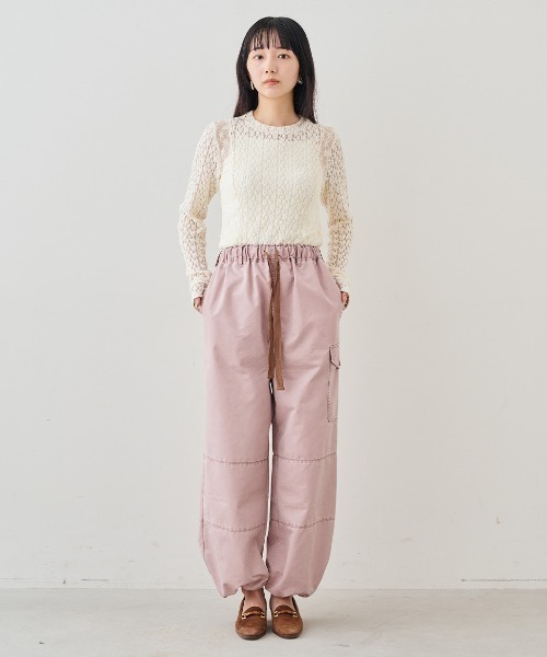 MEDE19F（メデジュウキュウ）の「ＭＥＤＥ１９Ｆ　レース切り替えトップス（その他トップス・レディース・ブラック/アイボリー・L/M/LL）」の3枚目の写真