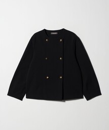【美品】DIESEL ノーカラーブラックジャケット ディーゼル ブラックゴールドDIESEL BLACK GOLD レザー