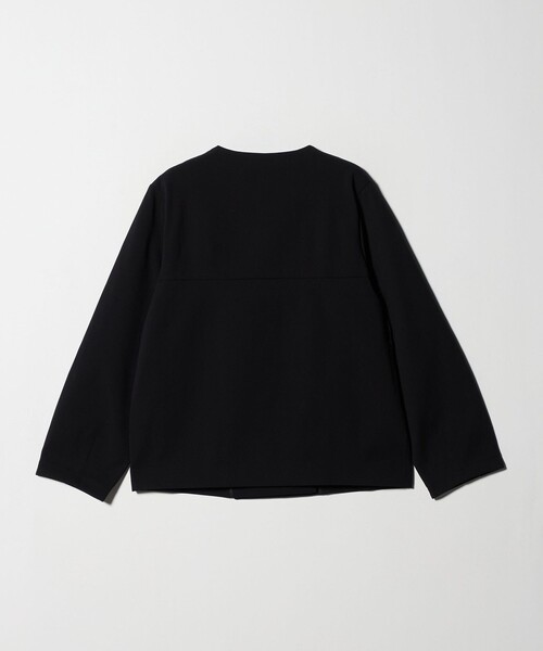 セール】ダブルニット ノーカラー カーディガンジャケット＜A DAY IN