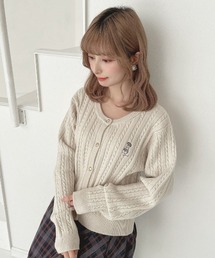 F i.n.t | シュナウザーケーブルニットカーディガン(カーディガン/ボレロ)