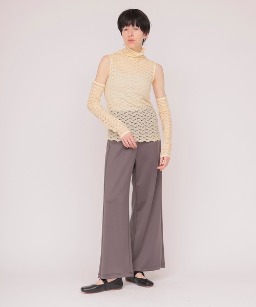 DRESSLAVE(ドレスレイブ)の「sleeveless pull & armwarmer(スリーブレスレースプルオーバー&アームウォーマー)(Tシャツ/カットソー・レディース・ブラック/ベージュ・38)」の7枚目の写真