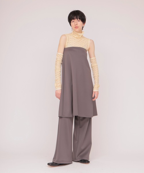 DRESSLAVE(ドレスレイブ)の「sleeveless pull & armwarmer(スリーブレスレースプルオーバー&アームウォーマー)(Tシャツ/カットソー・レディース・ブラック/ベージュ・38)」の10枚目の写真