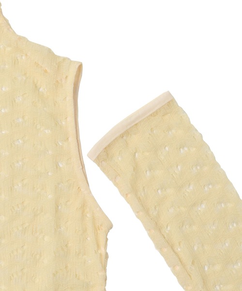 DRESSLAVE(ドレスレイブ)の「sleeveless pull & armwarmer(スリーブレスレースプルオーバー&アームウォーマー)(Tシャツ/カットソー・レディース・ブラック/ベージュ・38)」の13枚目の写真
