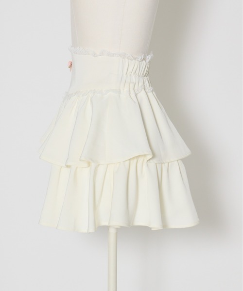 Fiorforte（フィオルフォルテ）の「petit rose tiered skirt（スカート・レディース・ピンク/ホワイト・MEDIUM/SMALL）」の7枚目の写真