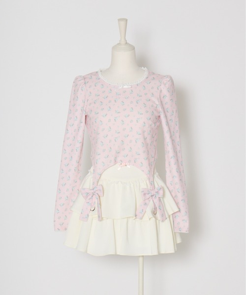 Fiorforte（フィオルフォルテ）の「petit rose tiered skirt（スカート・レディース・ピンク/ホワイト・MEDIUM/SMALL）」の15枚目の写真