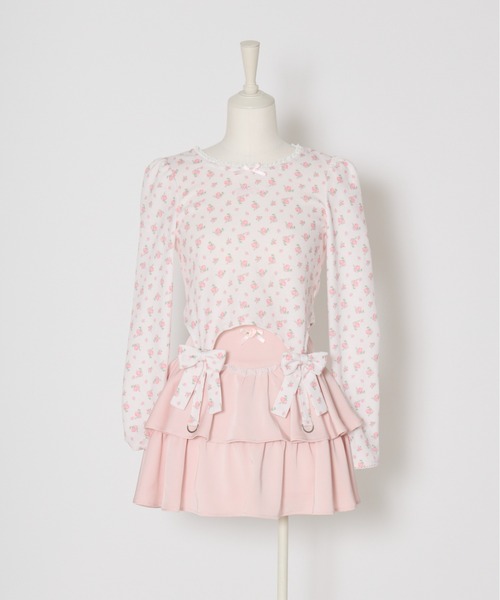 Fiorforte（フィオルフォルテ）の「petit rose tiered skirt（スカート・レディース・ピンク/ホワイト・MEDIUM/SMALL）」の16枚目の写真