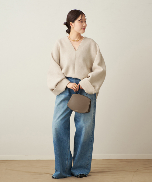 plage(プラージュ)の「R’IAM シルエットブラウス(シャツ/ブラウス・レディース・アイボリー/チャコールグレー・FREE)」の7枚目の写真