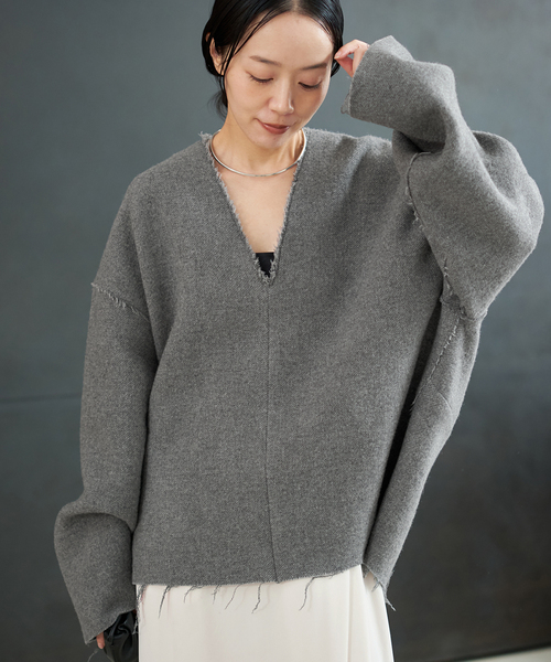 plage(プラージュ)の「R’IAM シルエットブラウス(シャツ/ブラウス・レディース・アイボリー/チャコールグレー・FREE)」の12枚目の写真