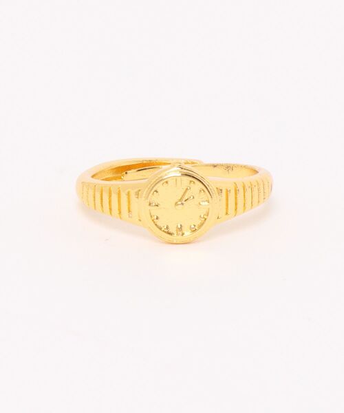 Burner(バーナー)の「【Sonu jewelry(ソヌジュエリー)】クラシカルウォッチモチーフ 調整リング oku-ring-2-2(リング・レディース・ゴールド/ホワイト系その他3/レッド系その他/ホワイト系その他2/ブラック系その他/ホワイト系その他/ホワイト/ブルー系その他/グリーン系その他/ゴールド系その他/ゴールド系その他2/ブラック系その他2・FREE)」の2枚目の写真