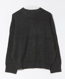 【RS】【畦編みクルーネックニット】