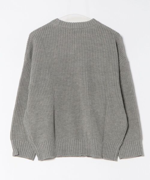 ARCHIVER（アーカイバ）の「【RS】【畦編みクルーネックニット】（ニット/セーター・レディース・ベージュ/グレー/オレンジ/ブルー/チャコールグレー・FREE）」の6枚目の写真