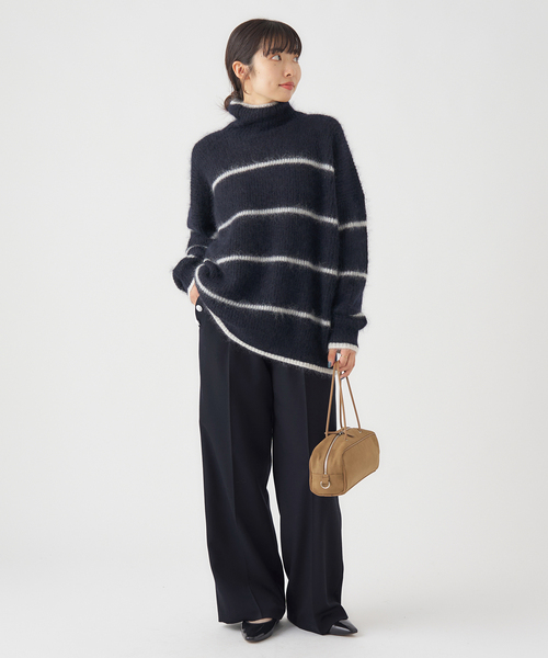 IENA(イエナ)の「ウール混マリンパンツ(スラックス・レディース・ベージュ/ネイビー・36/38)」の5枚目の写真