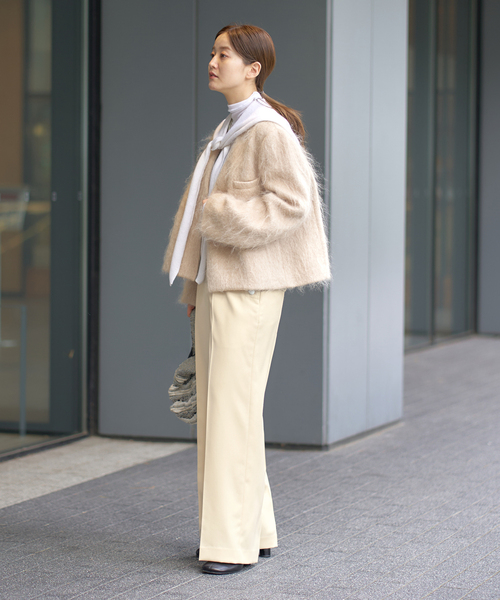 IENA(イエナ)の「ウール混マリンパンツ(スラックス・レディース・ベージュ/ネイビー・36/38)」の12枚目の写真