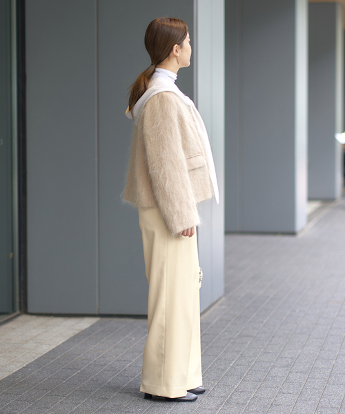 IENA(イエナ)の「ウール混マリンパンツ(スラックス・レディース・ベージュ/ネイビー・36/38)」の14枚目の写真