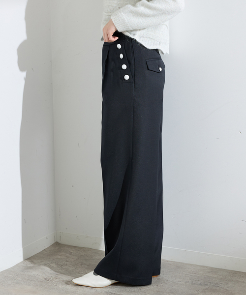 IENA(イエナ)の「ウール混マリンパンツ(スラックス・レディース・ベージュ/ネイビー・36/38)」の16枚目の写真