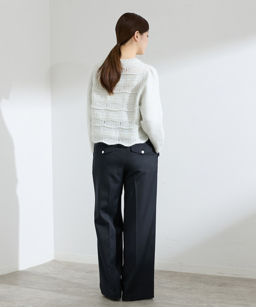 IENA(イエナ)の「ウール混マリンパンツ(スラックス・レディース・ベージュ/ネイビー・36/38)」の20枚目の写真