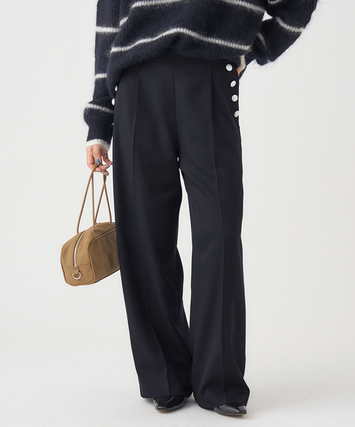 IENA(イエナ)の「ウール混マリンパンツ(スラックス・レディース・ベージュ/ネイビー・36/38)」の21枚目の写真