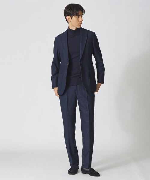 Paul Stuart(ポールスチュアート)の「ストレッチウールパンツ(その他パンツ・メンズ・グレー系その他2/ネイビー・46/50/48)」の4枚目の写真