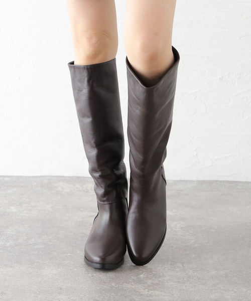 La TOTALITE（ラトータリテ）の「REMME/レメ レザーロングブーツ（ブーツ・レディース・ブラック/ブラウン・36/37/38）」の12枚目の写真