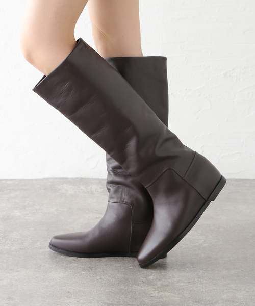 La TOTALITE（ラトータリテ）の「REMME/レメ レザーロングブーツ（ブーツ・レディース・ブラック/ブラウン・36/37/38）」の13枚目の写真