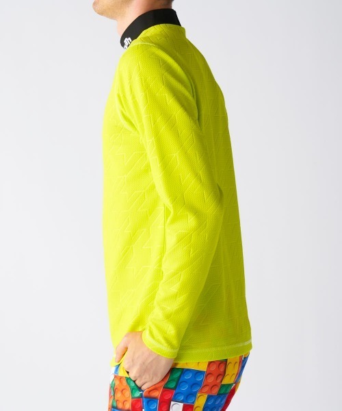 Loudmouth（ラウドマウス）の「【Loudmouth/ラウドマウス】エンボスジャージモックネック長袖シャツ　ゴルフ（シャツ/ブラウス・メンズ・ライトグリーン/ピンク/ホワイト/ブルー/ブラック・X-LARGE/LARGE/XX-LARGE/MEDIUM）」の14枚目の写真