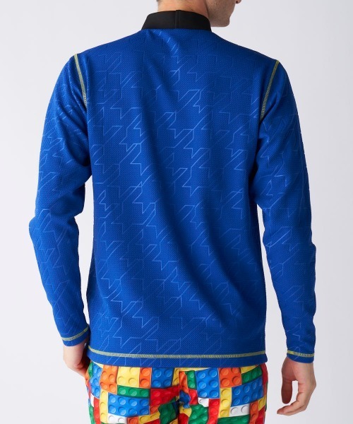 Loudmouth（ラウドマウス）の「【Loudmouth/ラウドマウス】エンボスジャージモックネック長袖シャツ　ゴルフ（シャツ/ブラウス・メンズ・ライトグリーン/ピンク/ホワイト/ブルー/ブラック・X-LARGE/LARGE/XX-LARGE/MEDIUM）」の19枚目の写真