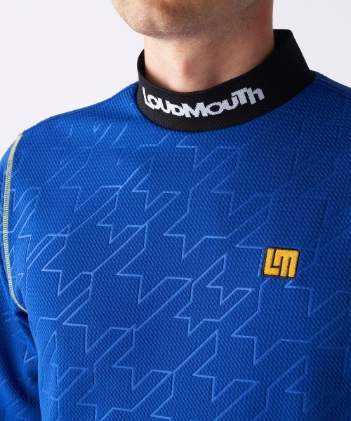 Loudmouth（ラウドマウス）の「【Loudmouth/ラウドマウス】エンボスジャージモックネック長袖シャツ　ゴルフ（シャツ/ブラウス・メンズ・ライトグリーン/ピンク/ホワイト/ブルー/ブラック・X-LARGE/LARGE/XX-LARGE/MEDIUM）」の20枚目の写真