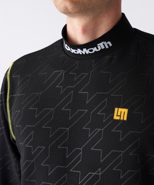Loudmouth（ラウドマウス）の「【Loudmouth/ラウドマウス】エンボスジャージモックネック長袖シャツ　ゴルフ（シャツ/ブラウス・メンズ・ライトグリーン/ピンク/ホワイト/ブルー/ブラック・X-LARGE/LARGE/XX-LARGE/MEDIUM）」の12枚目の写真