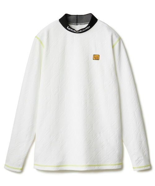 Loudmouth（ラウドマウス）の「【Loudmouth/ラウドマウス】エンボスジャージモックネック長袖シャツ　ゴルフ（シャツ/ブラウス・メンズ・ライトグリーン/ピンク/ホワイト/ブルー/ブラック・X-LARGE/LARGE/XX-LARGE/MEDIUM）」の9枚目の写真