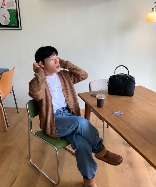 AGOD（エージーオーディー）の「ヘアリーゴルジニットカーディガン[キャメル]（ニット/セーター・レディース・その他・SMALL/MEDIUM/LARGE）」の14枚目の写真