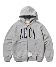 AECA（エイカ）の「AECA APPLIQUE ZIP UP HOODIE-GREY（パーカー）」