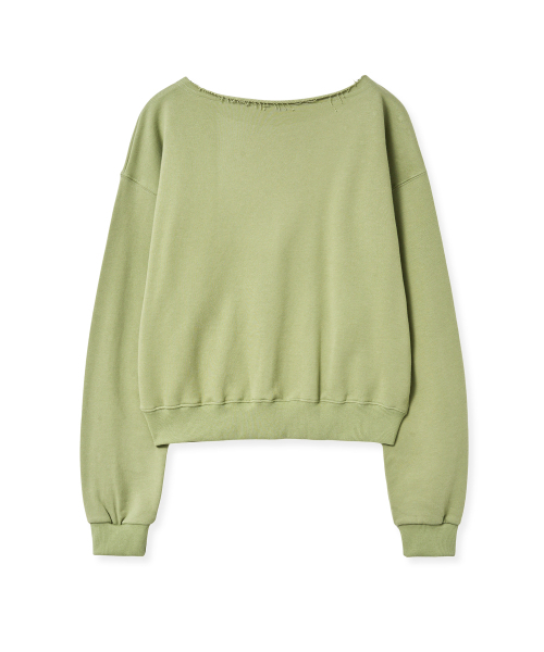 Midnight Move（ミッドナイトムーブ）の「crop 89 mtm (green)（スウェット・レディース・その他・FREE）」の4枚目の写真