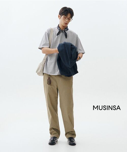 MUSINSA STANDARD（ムシンサスタンダード）の「[シティワーカーズ] コットンブレザー [ネイビー]（テーラードジャケット・メンズ・その他・XX-LARGE/MEDIUM/LARGE/X-LARGE）」の3枚目の写真