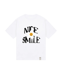 GRAVER（グレーバー）の「[UNISEX] NICE SMILE logo flower short sleeve tee_white（Tシャツ/カットソー・メンズ）」