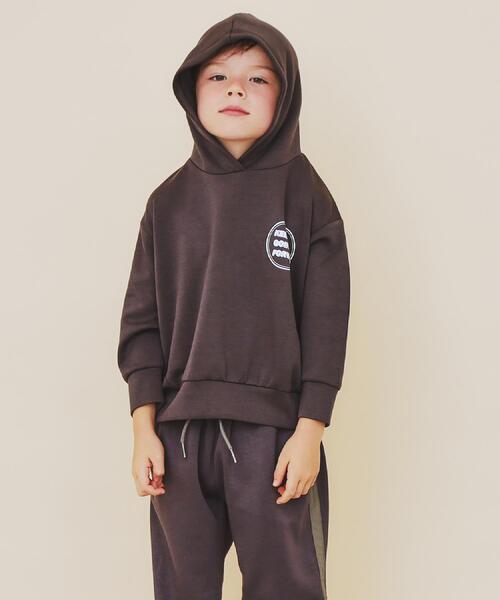 THE SHOP TK （ザ ショップ ティーケー ）の「【110－160】ダンボールプルパーカ/セットアップ可（パーカー・キッズ・ブラック/グリーン・14/13/12/11/16/15 ）」の6枚目の写真