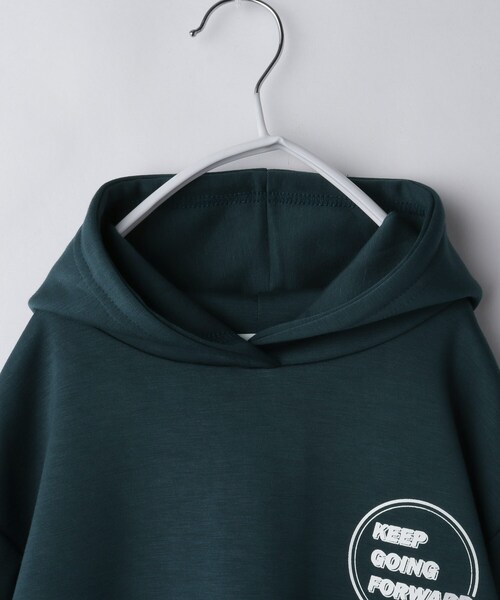 THE SHOP TK （ザ ショップ ティーケー ）の「【110－160】ダンボールプルパーカ/セットアップ可（パーカー・キッズ・ブラック/グリーン・14/13/12/11/16/15 ）」の10枚目の写真