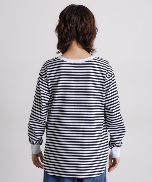 studio CLIP（スタディオクリップ）の「アソートラウンドヘムロングスリーブTシャツ（Tシャツ/カットソー・レディース・アイボリー/その他1/ホワイト/その他2・FREE）」の8枚目の写真