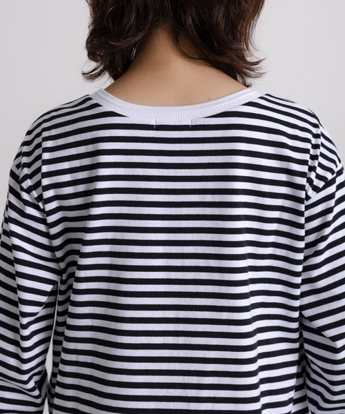 studio CLIP（スタディオクリップ）の「アソートラウンドヘムロングスリーブTシャツ（Tシャツ/カットソー・レディース・アイボリー/その他1/ホワイト/その他2・FREE）」の9枚目の写真