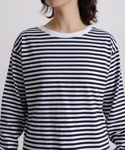 studio CLIP（スタディオクリップ）の「アソートラウンドヘムロングスリーブTシャツ（Tシャツ/カットソー・レディース・アイボリー/その他1/ホワイト/その他2・FREE）」の10枚目の写真
