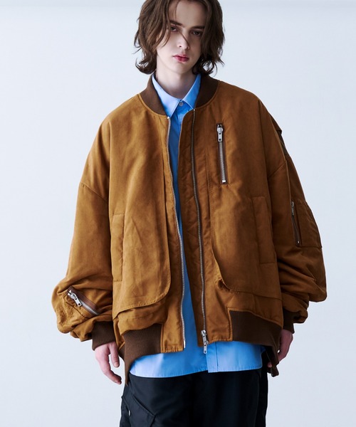 SeeSew(シーソー)の「【UNISEX】OVERSPEC MA-1 JACKET/オーバースペックMA-1(MA-1・メンズ・ブラック/オリーブ/ネイビー/オフホワイト/キャメル・M/L)」の5枚目の写真