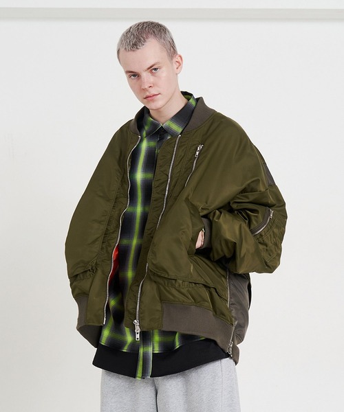 SeeSew（シーソー）の「【UNISEX】OVERSPEC MA-1 JACKET/オーバー