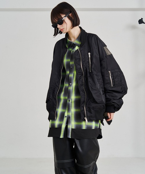 SeeSew（シーソー）の「【UNISEX】OVERSPEC MA-1 JACKET/オーバー